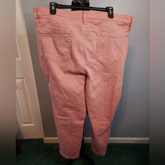 Buffalo David Bitton Havana 18/38 High Rise Soft Stretch Ankle Skinny Pink - Picture 7 of 13